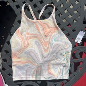 Old Navy Light Support PowerSoft Longline Sports Bra for Women